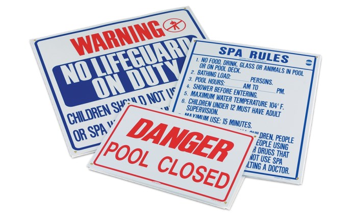 24'' x 36'' Spa Rules Safety Sign