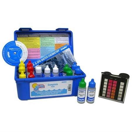 Taylor K-2005 Complete™ kit for Chlorine/Bromine, pH, Alkalinity, Hardness, CYA (DPD–high range) (.75 oz bottles)