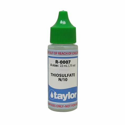 Taylor R-0007  Thiosulfate N/10 Genuine Replacement Parts for Taylor Water Testing Kits.