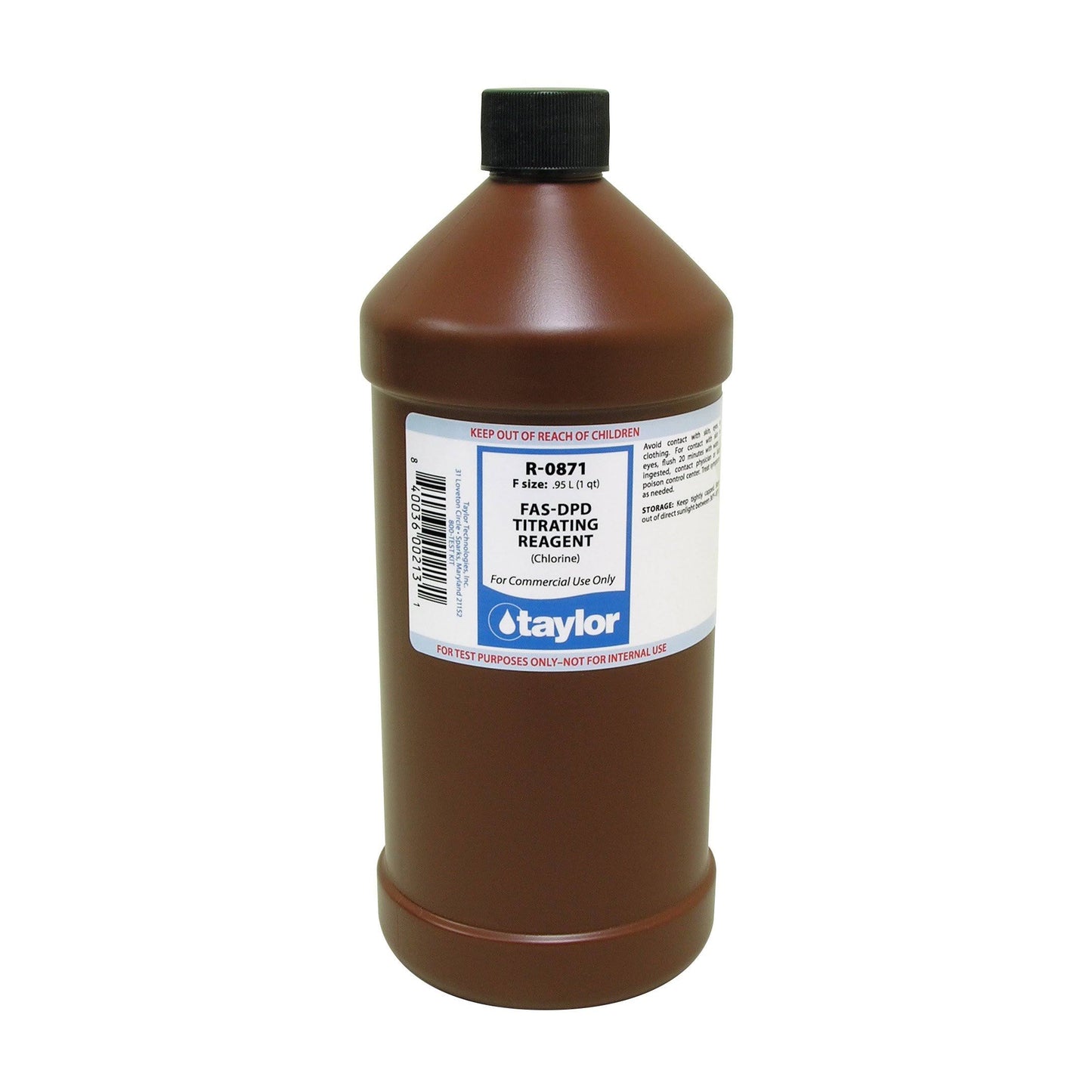 Taylor R-0871 16oz FAS-DPD Titrating Reagent (Chlorine)