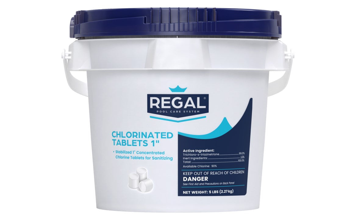 Regal Chlorinated Tablets 1" 5 Lbs Pail