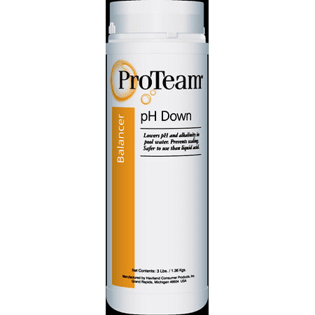 Proteam pH Down for Balanced Pool and Spa Water 3 lbs