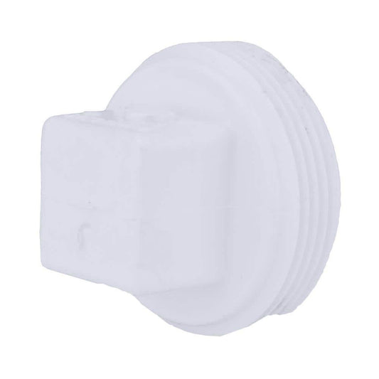 Charlotte Pipe Schedule 40 2 in. Mpt T x 2 in. D Mpt PVC Clean-Out Plug