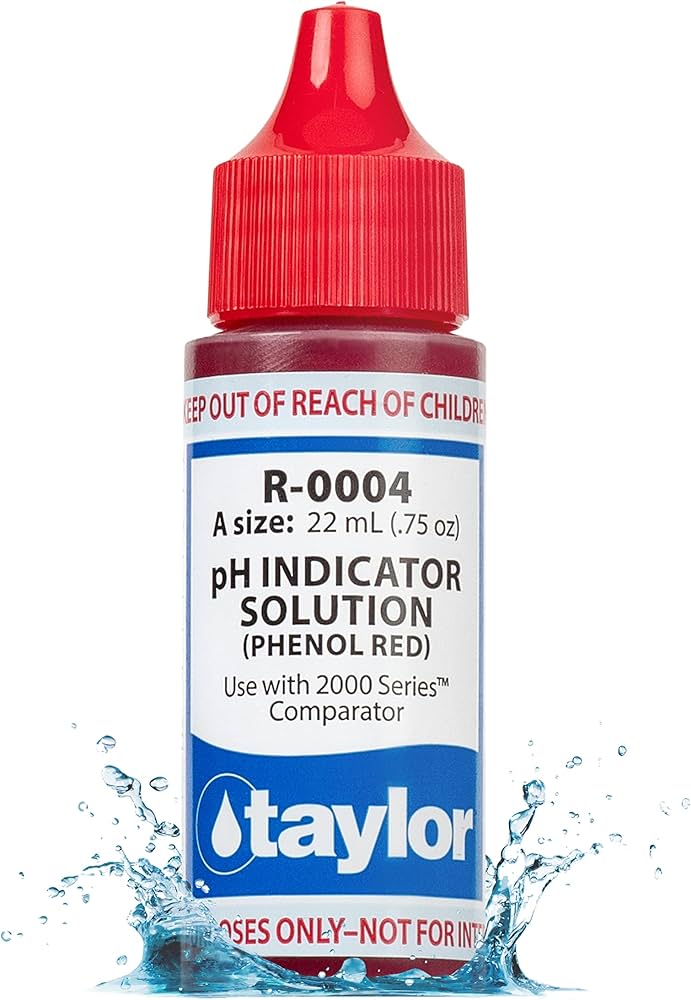 Taylor R-0004 pH Indicator Solution (for 2000 Series), Phenol Red